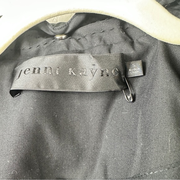 Jenni Kayne NWOT RainCoat Trench Coat Size:Small Belted Hooded Black Color - Picture 7 of 11